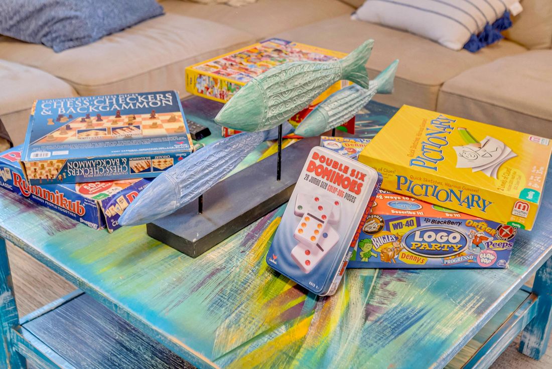 Board games at Butterfly House Islamorada